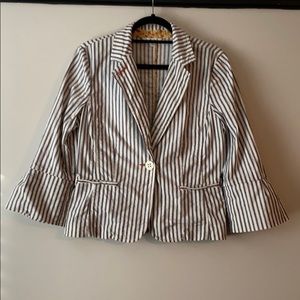 Cabi #793 Nautical Ticking Blazer
